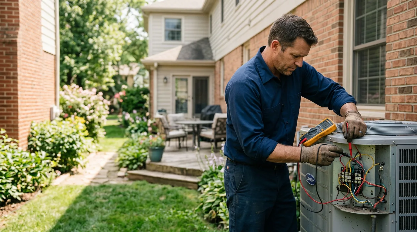 HVAC technician working near Alvada, OH